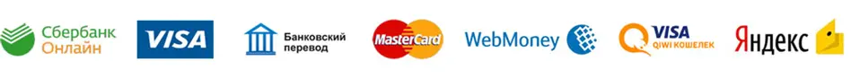Способы оплаты на сайте