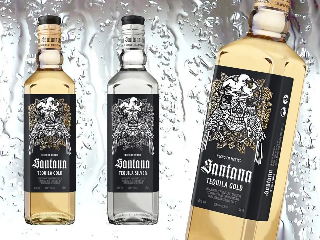 Этикетка текилы SANTANA