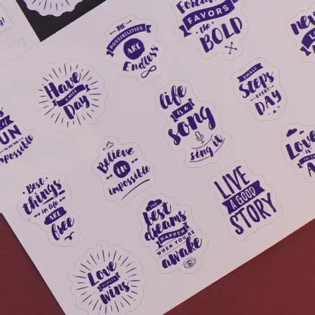 Самоклеящиеся этикетки в листах