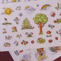 Печать наклеек на самоклеящейся бумаге